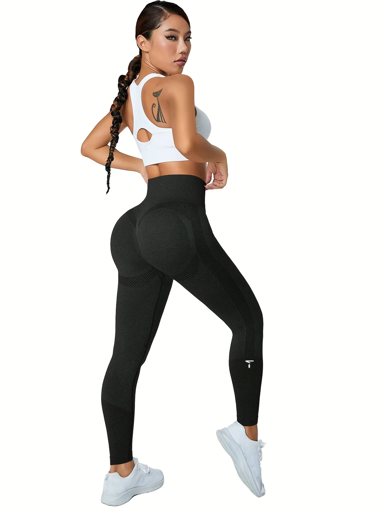 All-Season High-Waist Athletic Leggings - Seamless Comfort