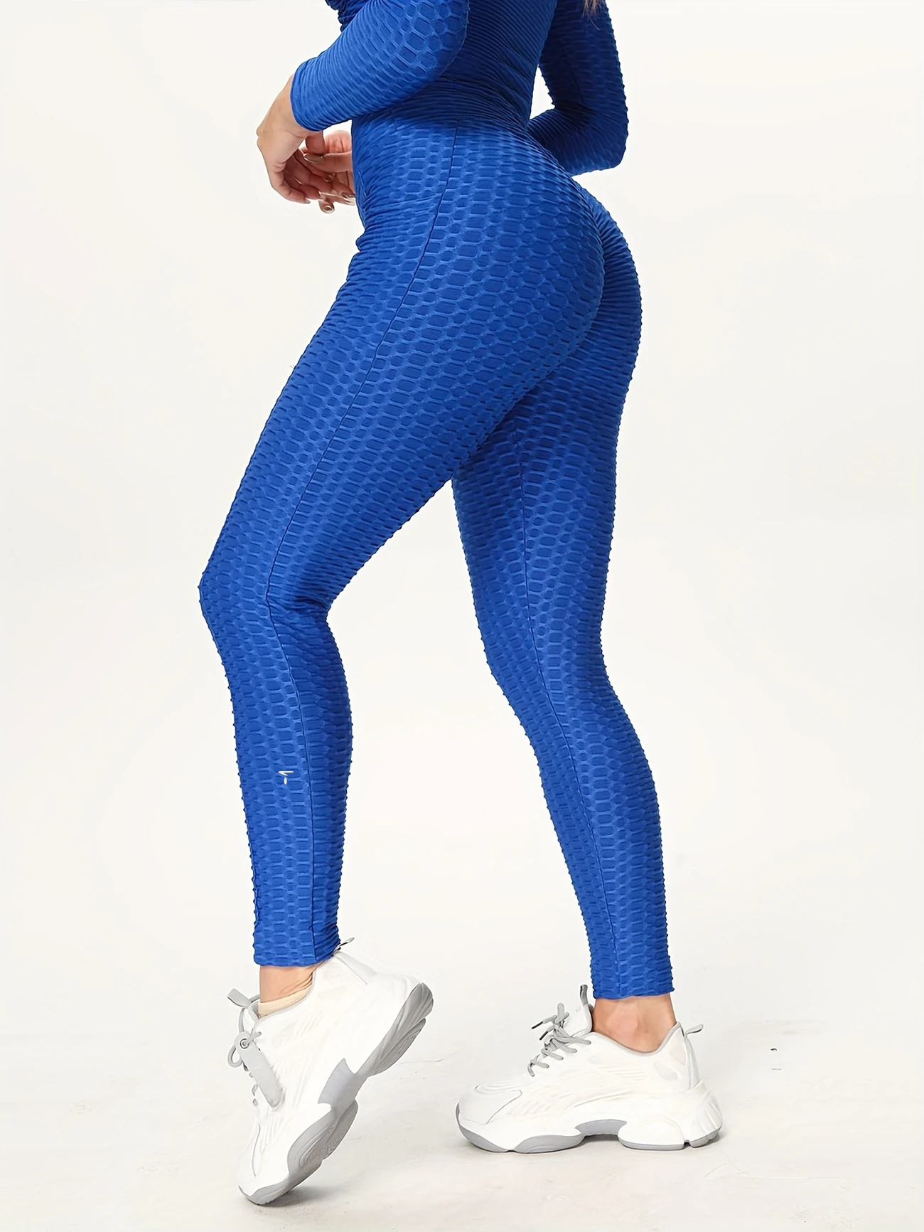 High Waist Butt Lifting Bubble Yoga Pants For Women, For Yoga & Fitness - Image 3