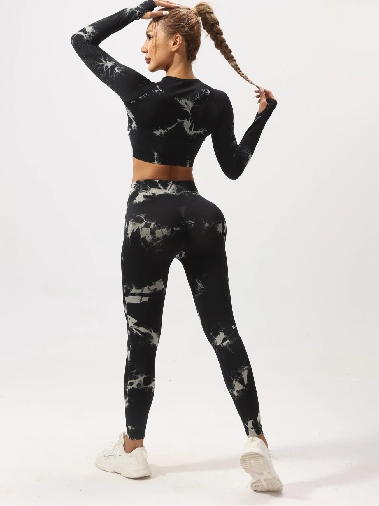 Triny Tie-Dye Seamless High Stretch Sports Set - Image 2