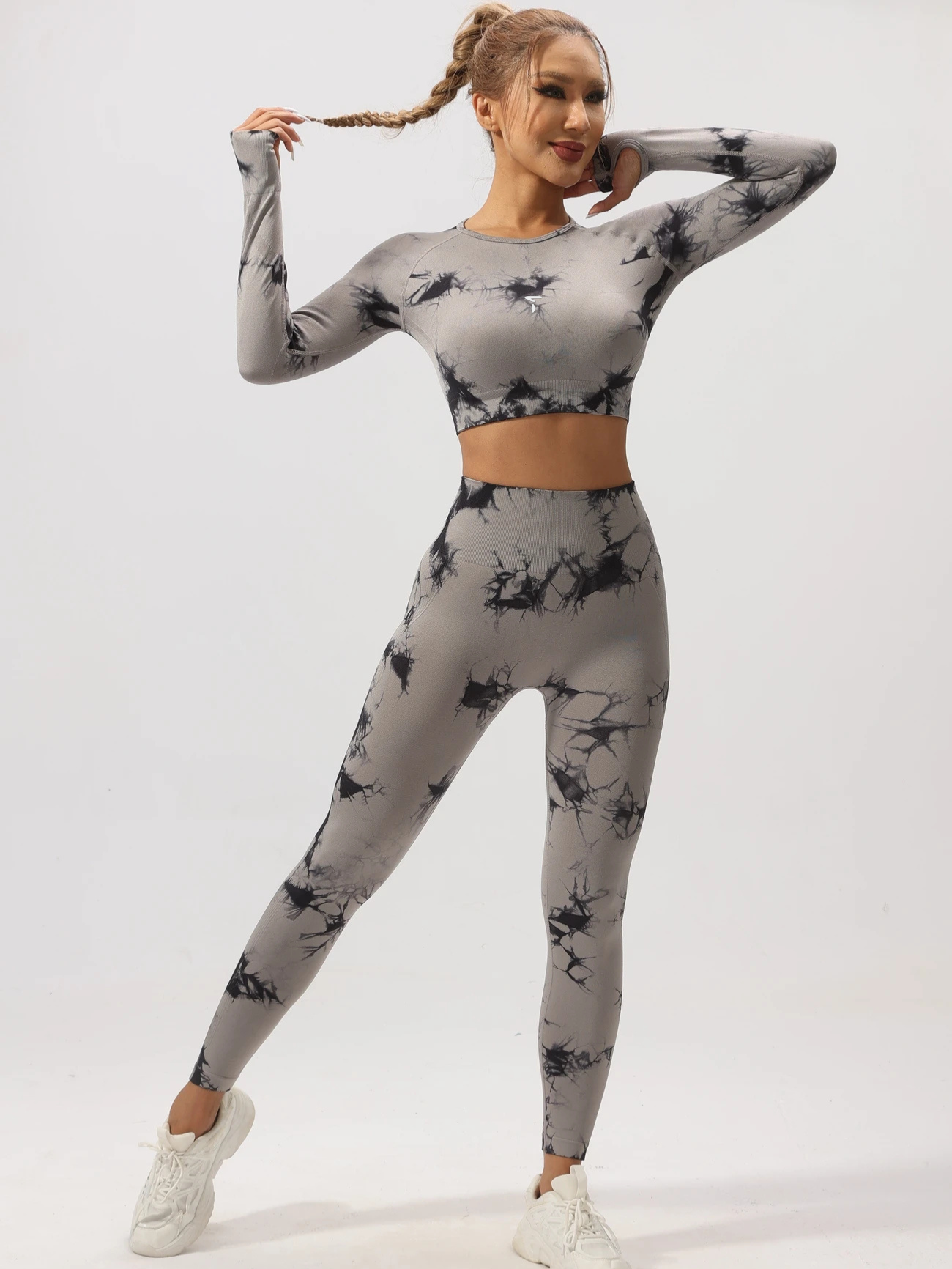 Triny Tie-Dye Seamless High Stretch Sports Set - Image 4