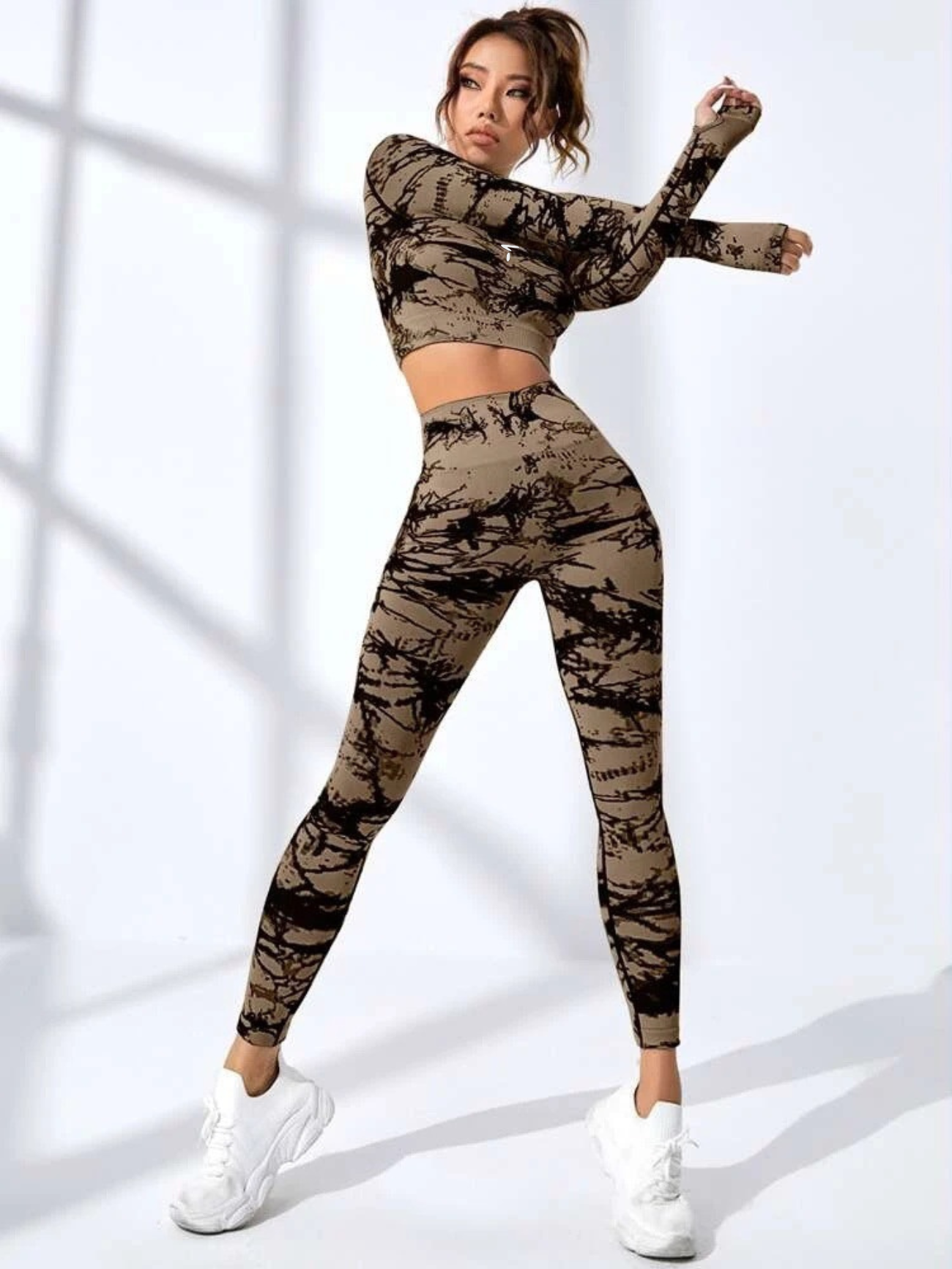 Triny Tie-Dye Seamless High Stretch Sports Set - Image 10