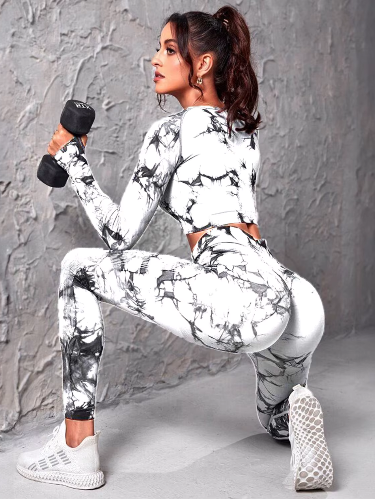 Triny Tie-Dye Seamless High Stretch Sports Set - Image 12